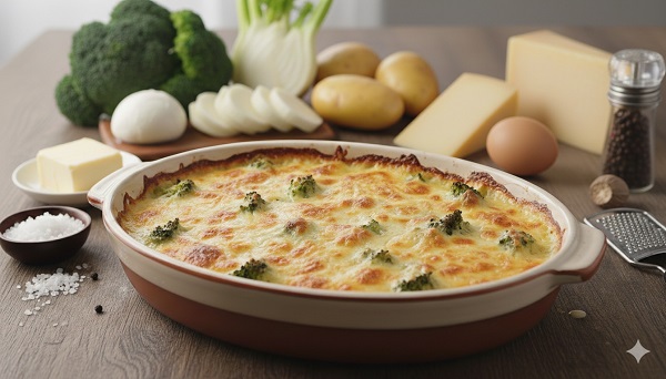 Brokkoli-Fenchel-Auflauf