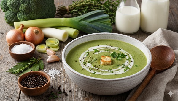 Brokkoli Lauch Cremesuppe
