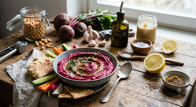 Rote Beete Hummus